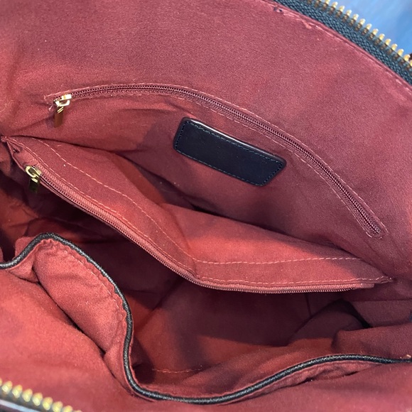 kate spade Bags Kate Space Dome Bag Black And Burgundy Poshmark